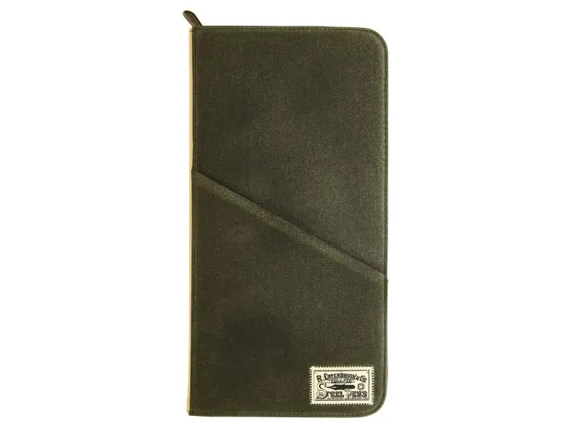 Esterbrook Canvas Collection - 40 Pen Zipper Case - Army Green - crosspenmall.com