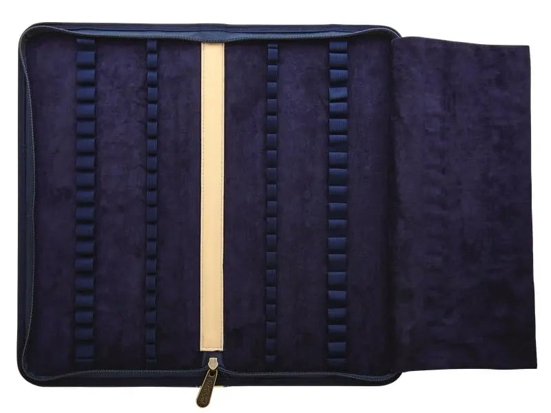 Esterbrook Canvas Collection - 40 Pen Zipper Case - Navy Blue Esterbrook