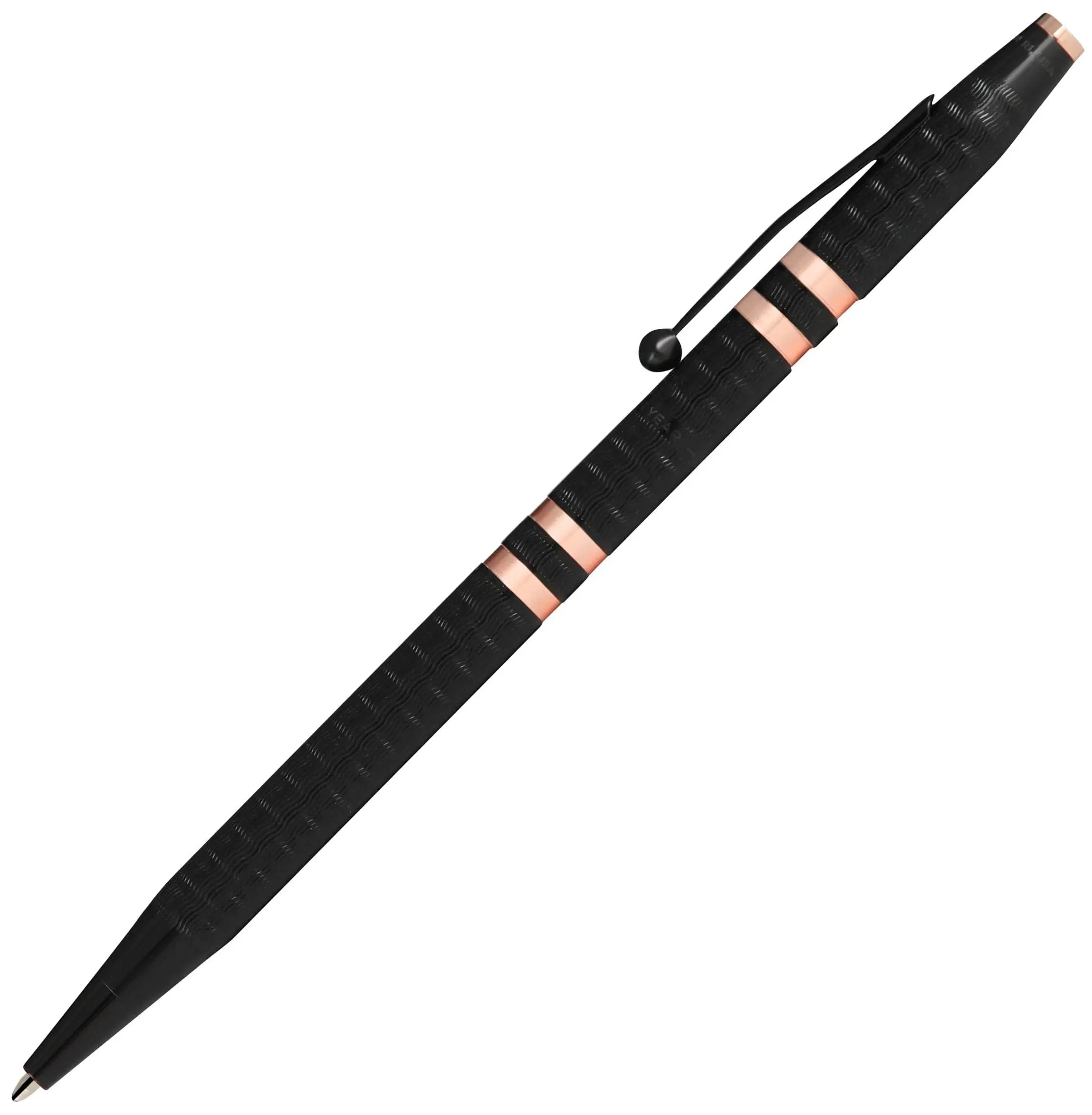 Cross 175th Anniversary Classic Century Ball Point Pen/Pencil Set - Brushed black w/Rose Gold Cross