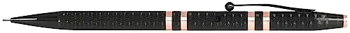 Cross 175th Anniversary Classic Century Pencil - Brushed black w/Rose Gold Cross