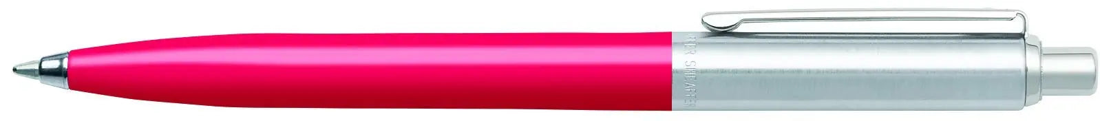 SHEAFFER E23216551CS Sentinel Brushed Chrome Cap Barrel Ballpoint Pen - Deep Pink - crosspenmall.com