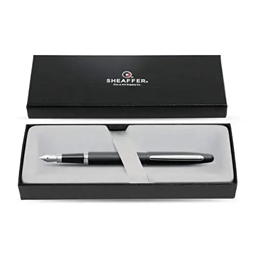 SHEAFFER Vfm Matte Black Ballpoint Pen with Chrome Trim Sheaffer