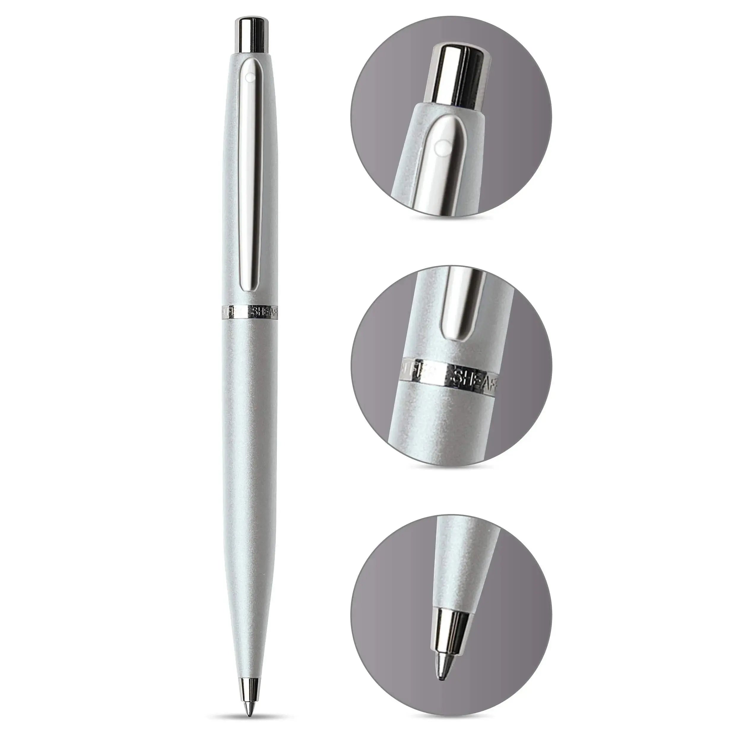 SHEAFFER Vfm Matte Black Ballpoint Pen with Chrome Trim Sheaffer