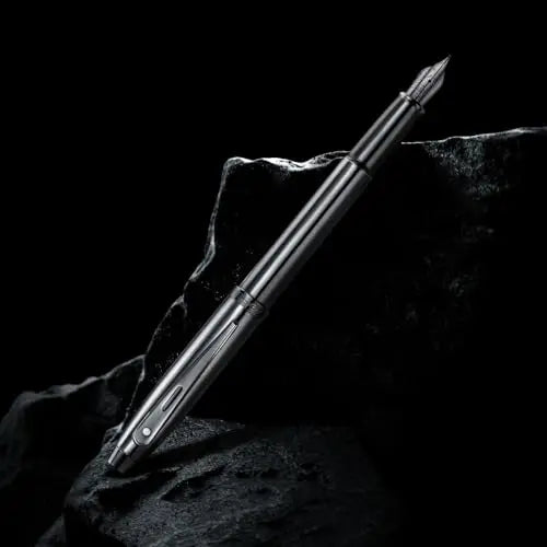 Sheaffer 100 E9375 Shiny Dark Grey Gunmetal with PVD Trims Sheaffer