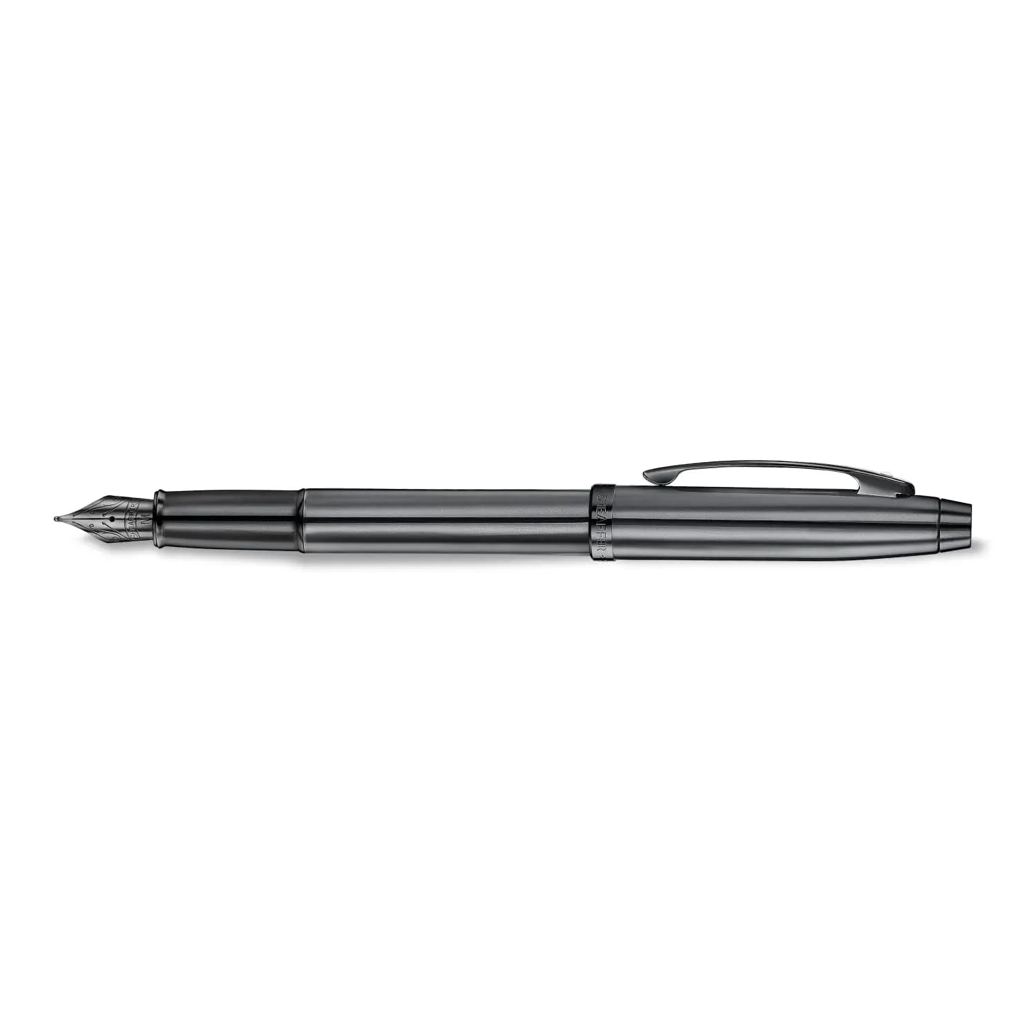 Sheaffer 100 E9375 Shiny Dark Grey Gunmetal with PVD Trims Sheaffer