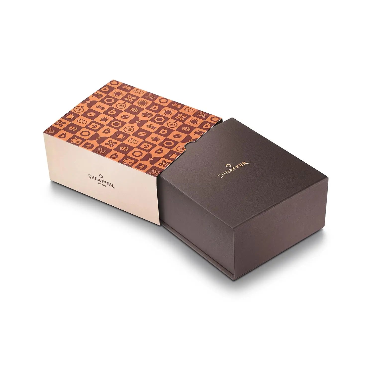 Sheaffer 100 Fountain Pen, Coffee Edition Matt Brown with Regal Brown PVD Trims and Coffee Scented Bottled Ink Sheaffer