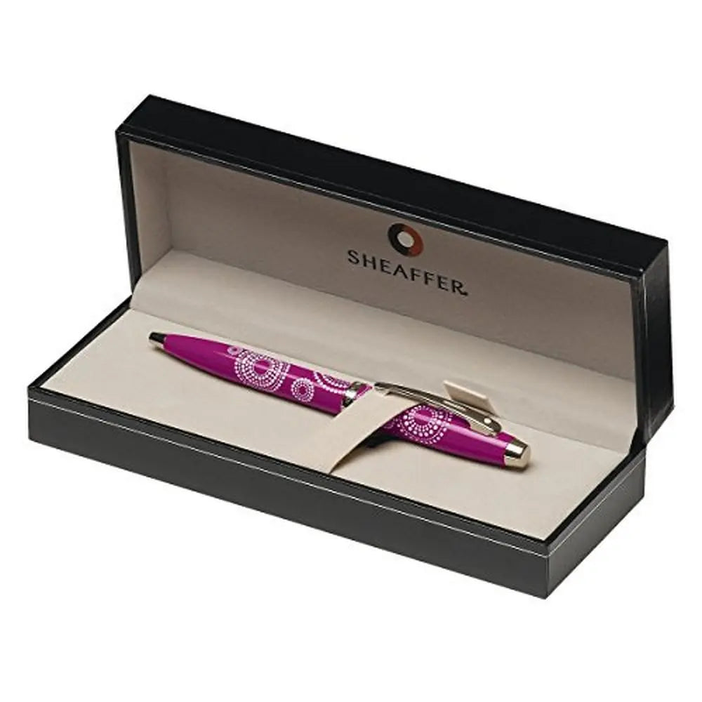 Sheaffer 100 Pattern Collection Gloss Pink Ballpoint Pen - crosspenmall.com