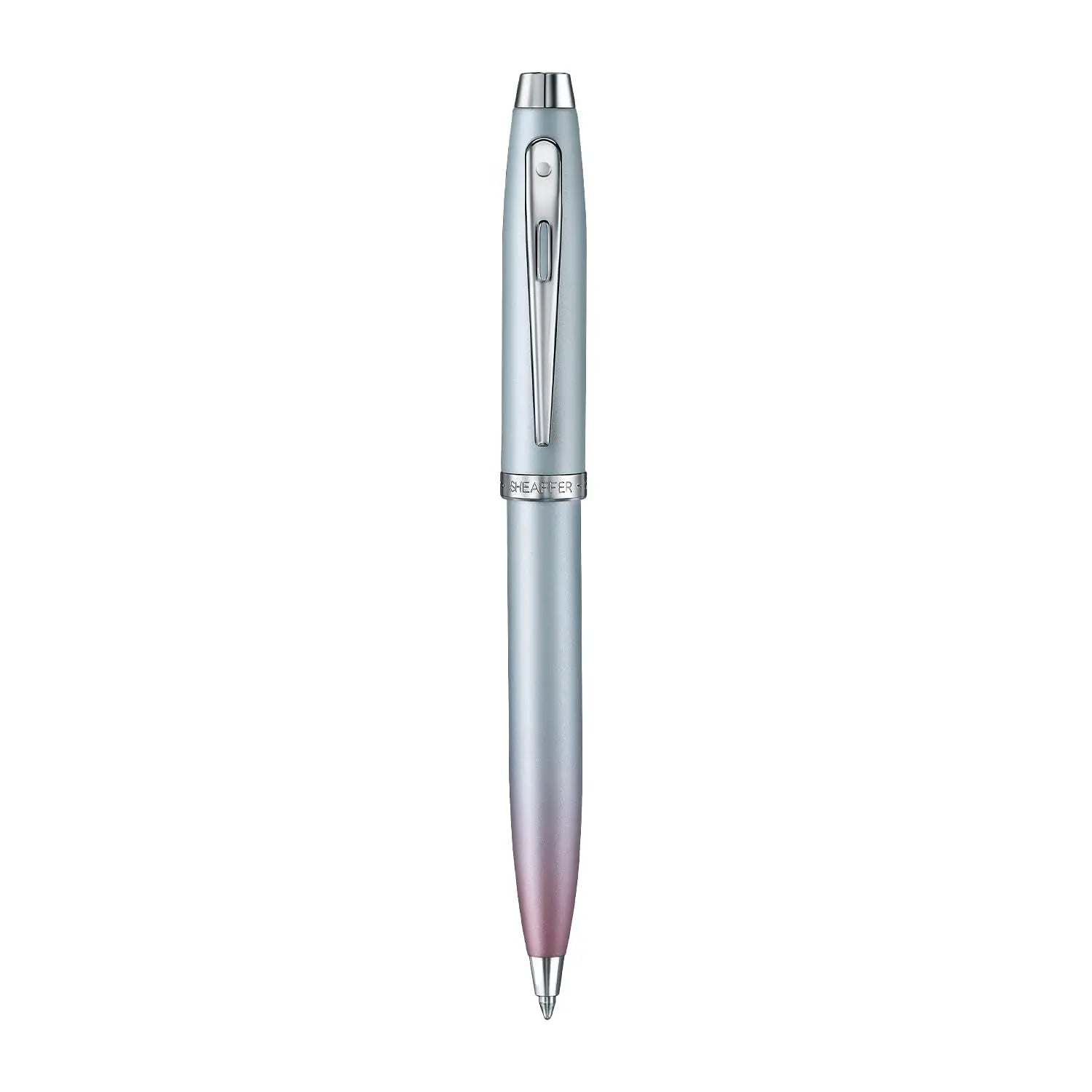 Sheaffer 100 Pearlised Gradient Ballpoint Pen with Chrome Trim, Jelly Pastel Credit Card Gift Set - crosspenmall.com