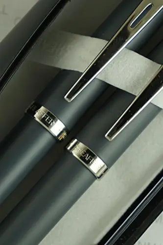 Sheaffer 100 Satin Matte Grey with Nickel appointments Pen and 0.7mm Pencil set. Sheaffer