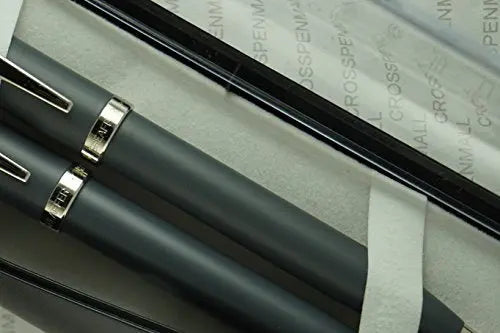 Sheaffer 100 Satin Matte Grey with Nickel appointments Pen and 0.7mm Pencil set. Sheaffer