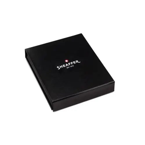 Sheaffer 300 Glossy Black Pen with Chrome-Plated Trim and Matching Pouch gift Set (Ballpoint) - crosspenmall.com