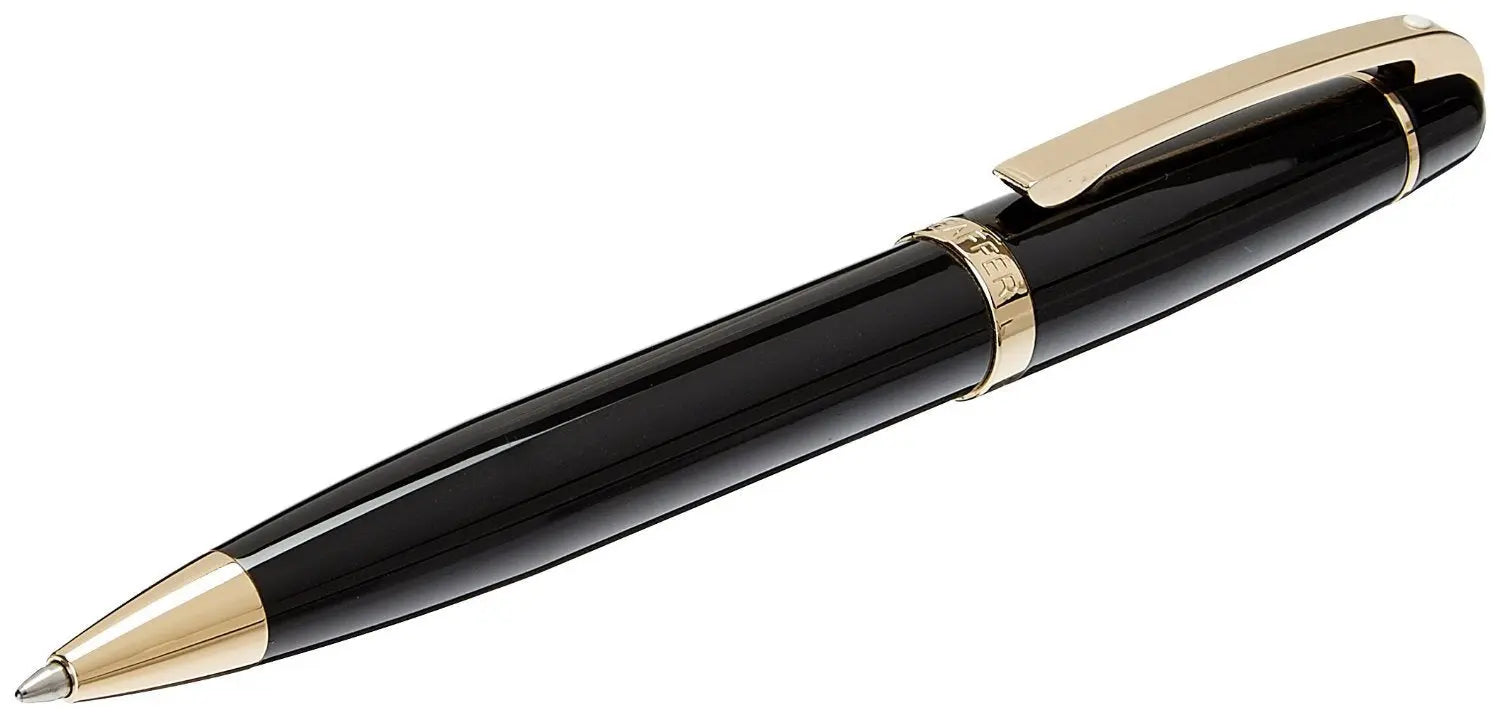 Sheaffer 500 Ballpoint Pen, Glossy Black, Gold Tone Trim (E2933451) - crosspenmall.com