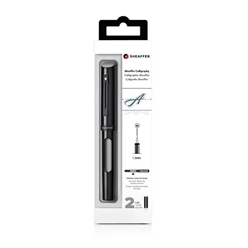 Sheaffer 93400 Calligraphy Fountain Pen (Fine) Black with Black Trim Sheaffer