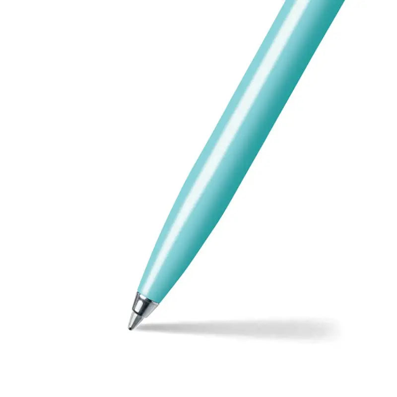 Sheaffer A 321 Sentinel Ballpoint Pen – Aqua with Brushed Chrome Cap and Chrome-Plated Trim Sheaffer