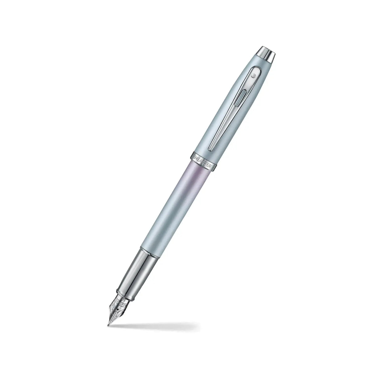Sheaffer Expressions 100 Fountain Pen, Blue and Pink Pearlised Gradient, Medium Nib cross
