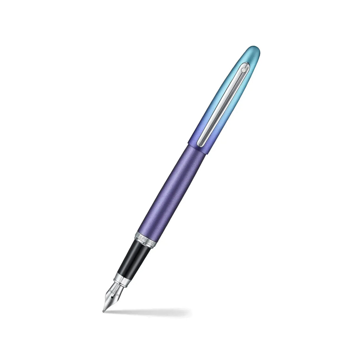 Sheaffer Expressions VFM 9430 Fountain Pen, Blue and Purple Pearlised Gradient, Fine Nib, Chrome-Plated Trims. cross