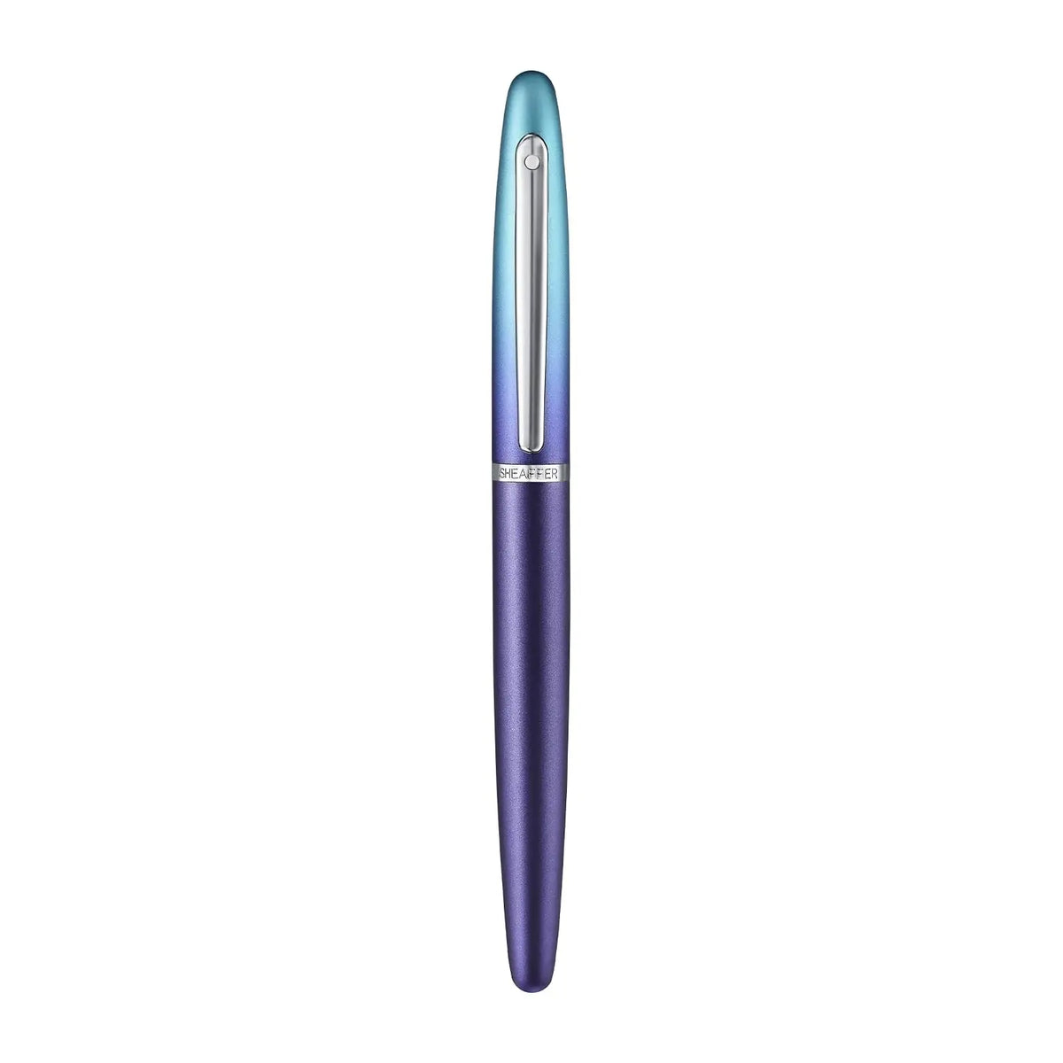Sheaffer Expressions VFM 9430 Fountain Pen, Blue and Purple Pearlised Gradient, Fine Nib, Chrome-Plated Trims. cross