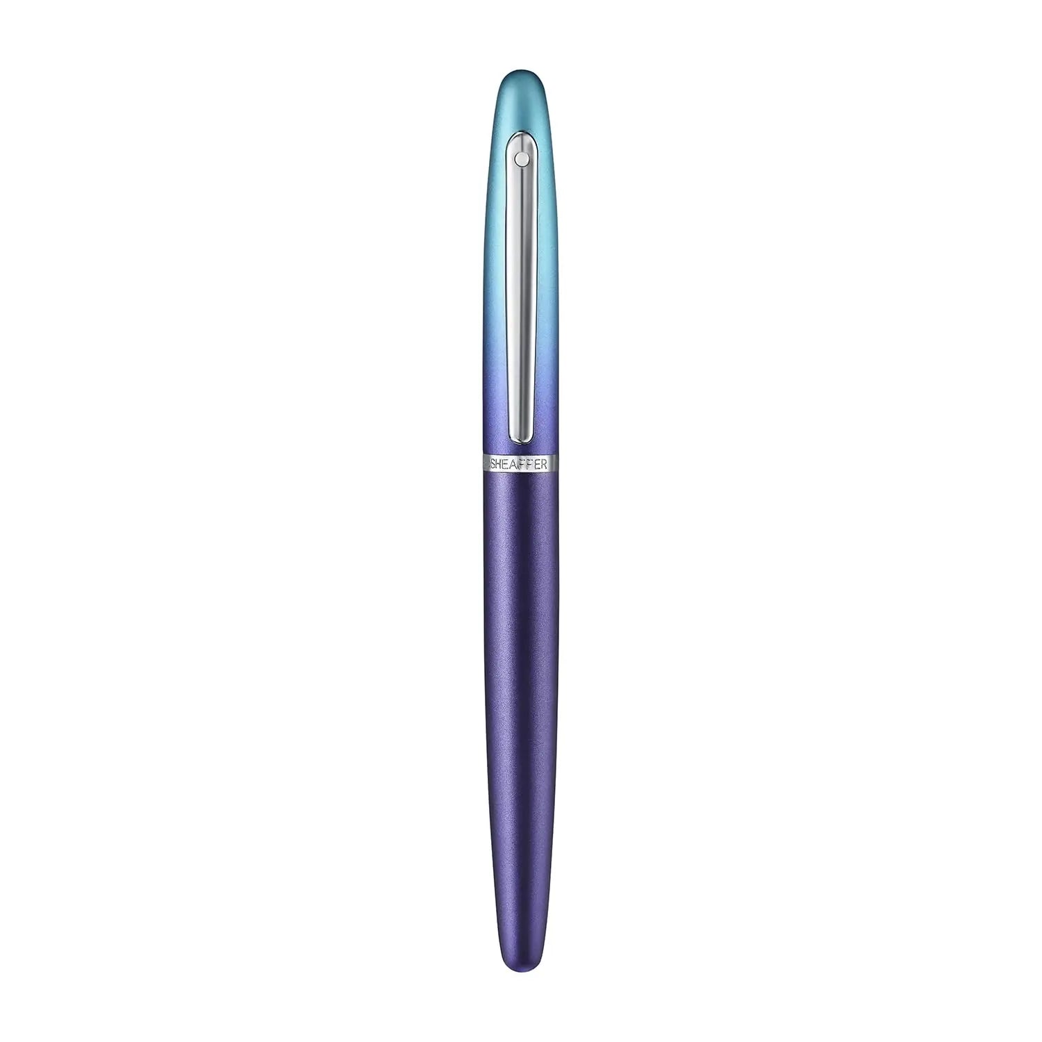Sheaffer Expressions VFM 9430 Rollerball Pen, Blue and Purple Pearlised Gradient with Chrome-Plated Trims Sheaffer