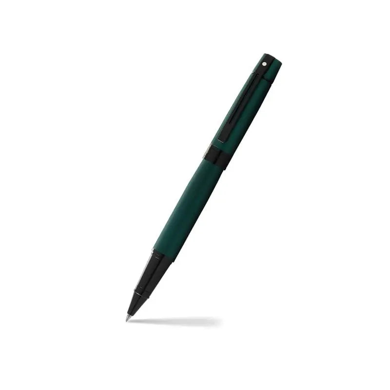 Sheaffer Gift 300 Lacquer Rollerball Pen – Matte Green with Polished Black Trim - crosspenmall.com