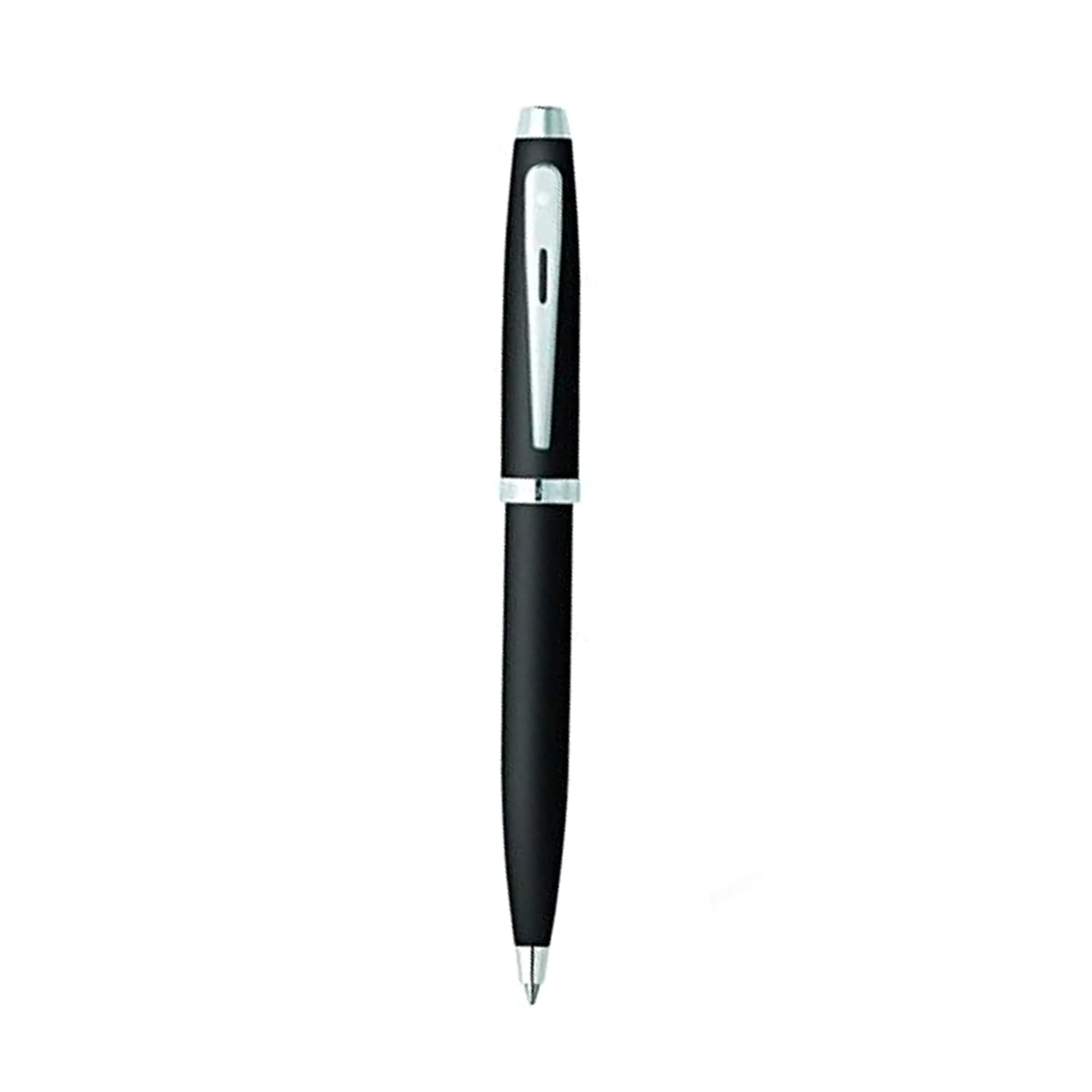 Sheaffer Gift Set ft. Matte Black 100 Ballpoint Pen with Chrome Trims and Business Card Holder - My Store