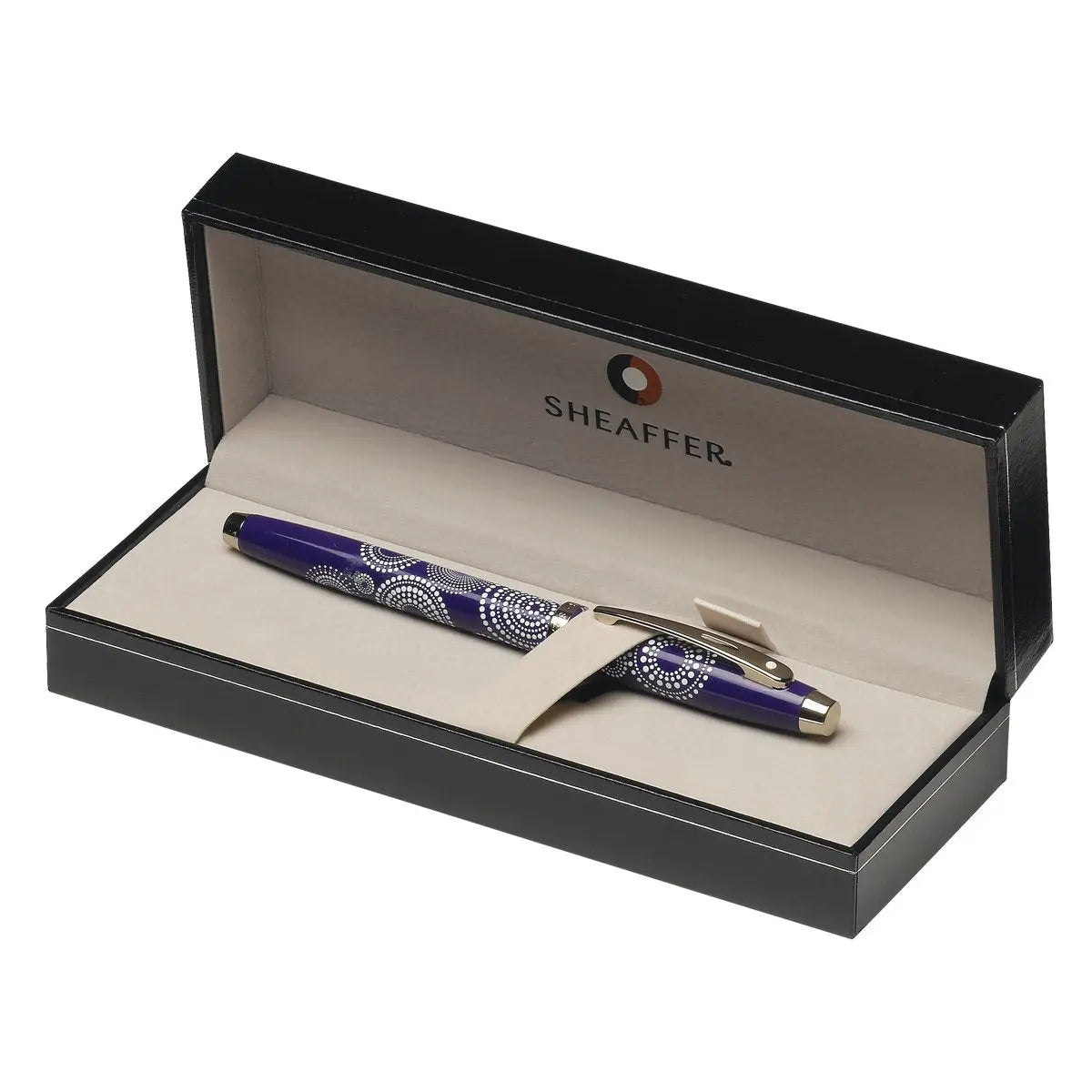 Sheaffer Gloss Purple Pattern Rollerball Pen (9271-1) cross
