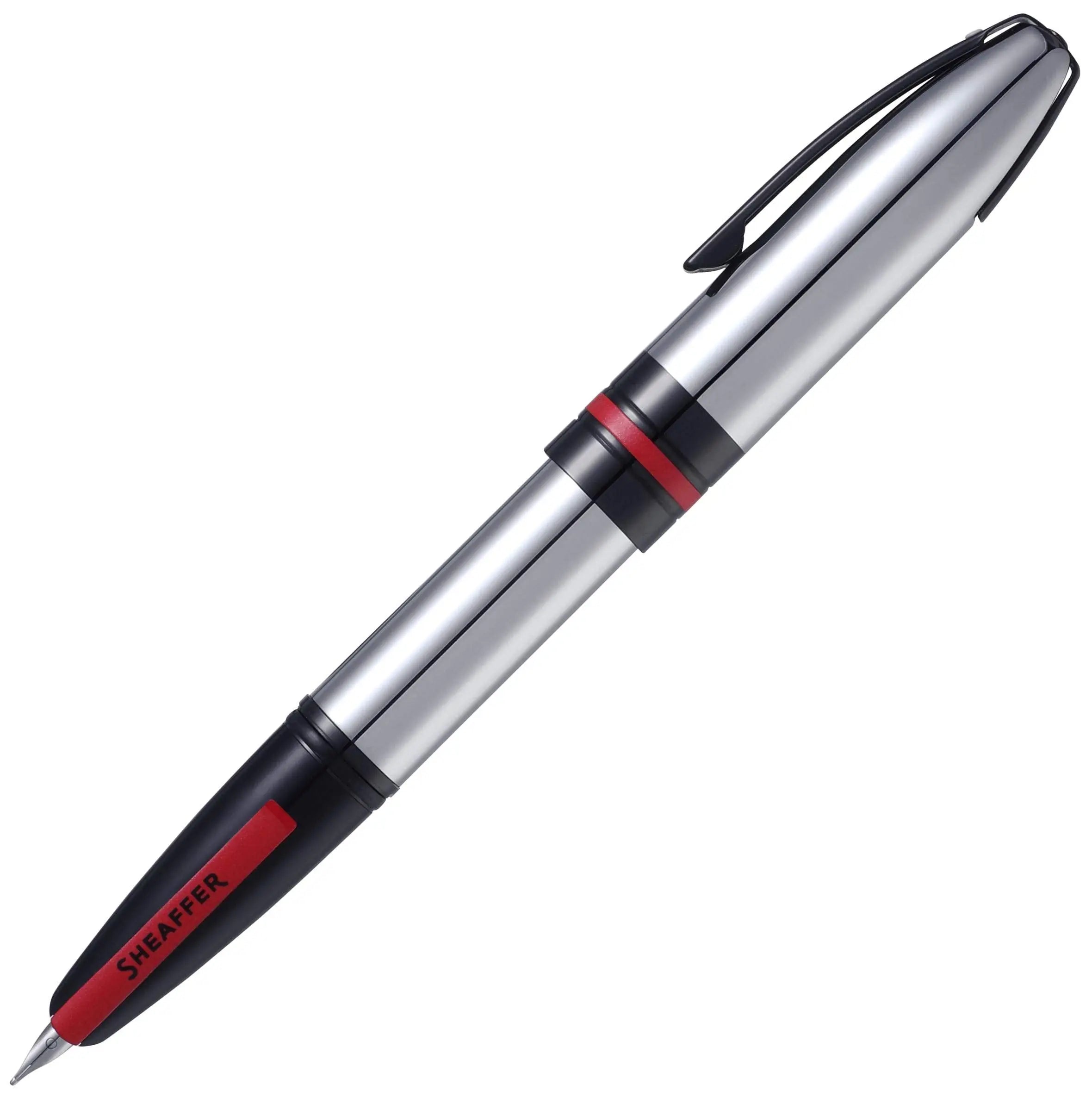 Sheaffer Icon Chrome with Gloss Black PVD Appts. Fountain Pen - Med Nib Sheaffer