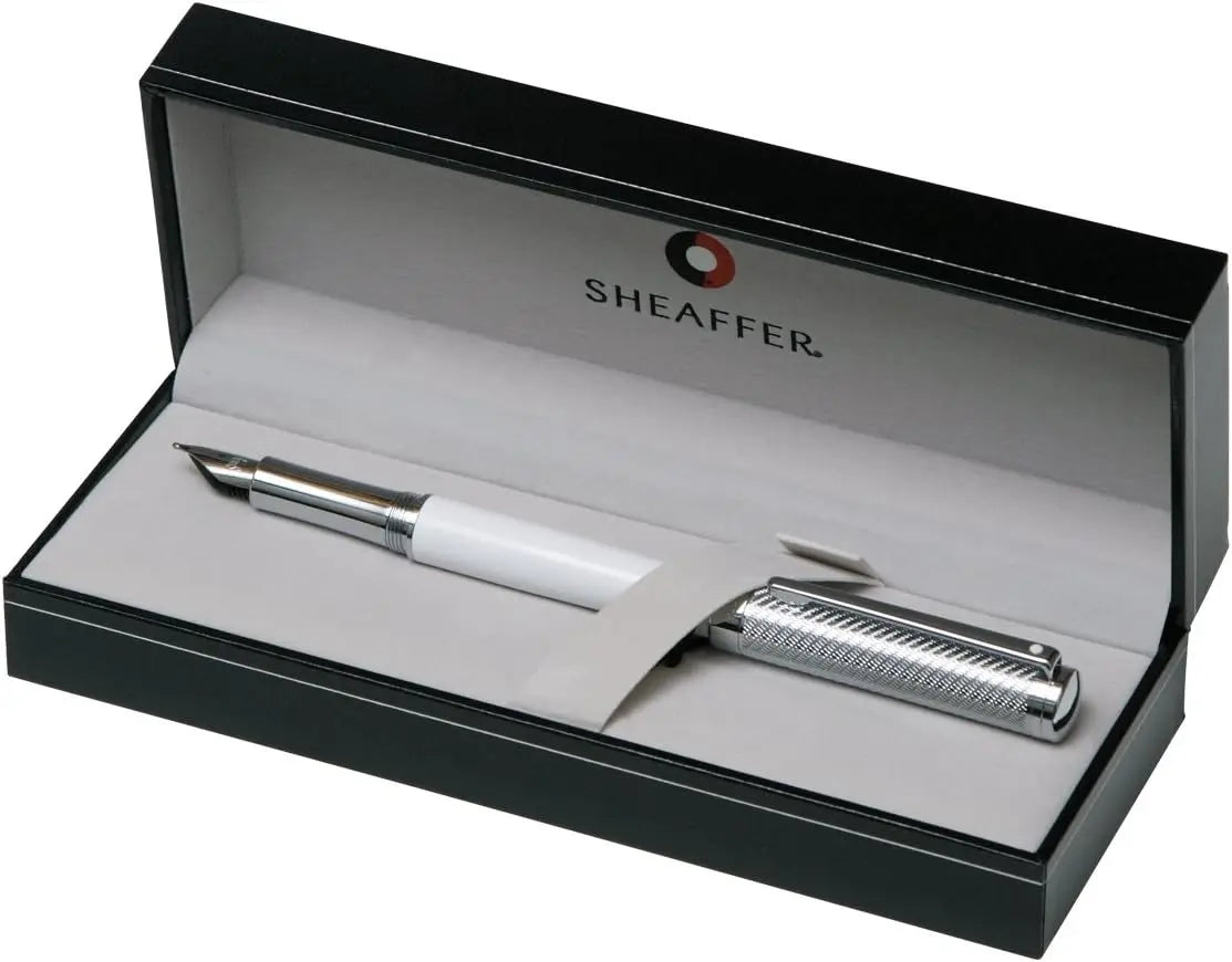 Sheaffer Intensity Carbon Fiber Barrel, Chrome Cap Fountain Pen (9240-0) Sheaffer