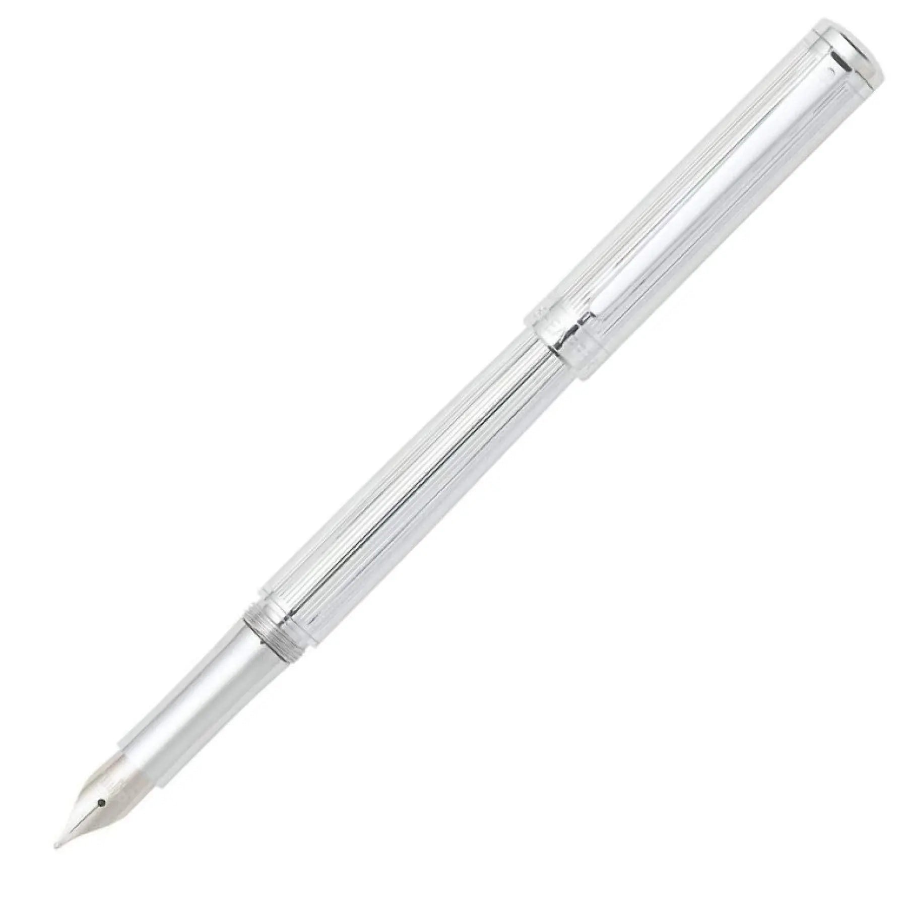 Sheaffer Intensity Fluted Chrome Fountain Pen (9238-0) Sheaffer