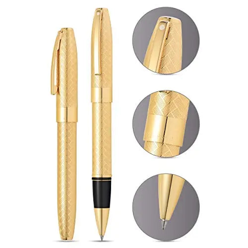 Sheaffer Legacy Rollerball Pen Medium Black 23ct Gold Plated - crosspenmall.com