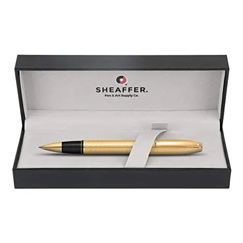 Sheaffer Legacy Rollerball Pen Medium Black 23ct Gold Plated - crosspenmall.com