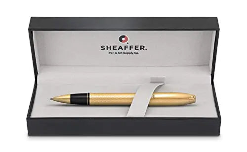 Sheaffer Legacy Rollerball Pen Medium Black 23ct Gold Plated - crosspenmall.com