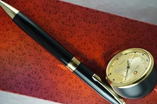 Sheaffer Made in The USA Legacy Heritage with Gold appointments Ball Pen and Sheaffer Gold Desk Watch Corporate Gift Set in Gift Box Sheaffer