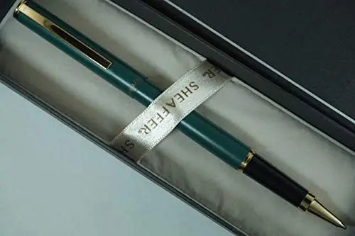 Sheaffer Made in The USA Signature Fashion Satin Royal Kelly Green with 22KT Gold Appointments Rollerball Pen Sheaffer