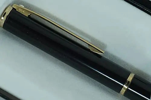 Sheaffer Made in the USA Signature Fashion Black Lacquer with 22KT Gold Appointments Rollerball Pen and Matching journal in gift box - crosspenmall.com