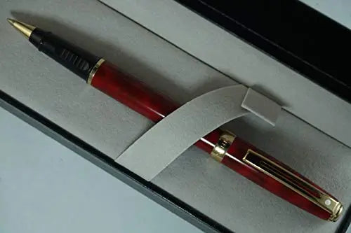 Sheaffer Made in the USA with Signature Dot of Excellence and Gold Mid ring Prelude Red Marble Barrel and 22KT Gold Appointments Rollerball pen Made in the USA Edition Sheaffer