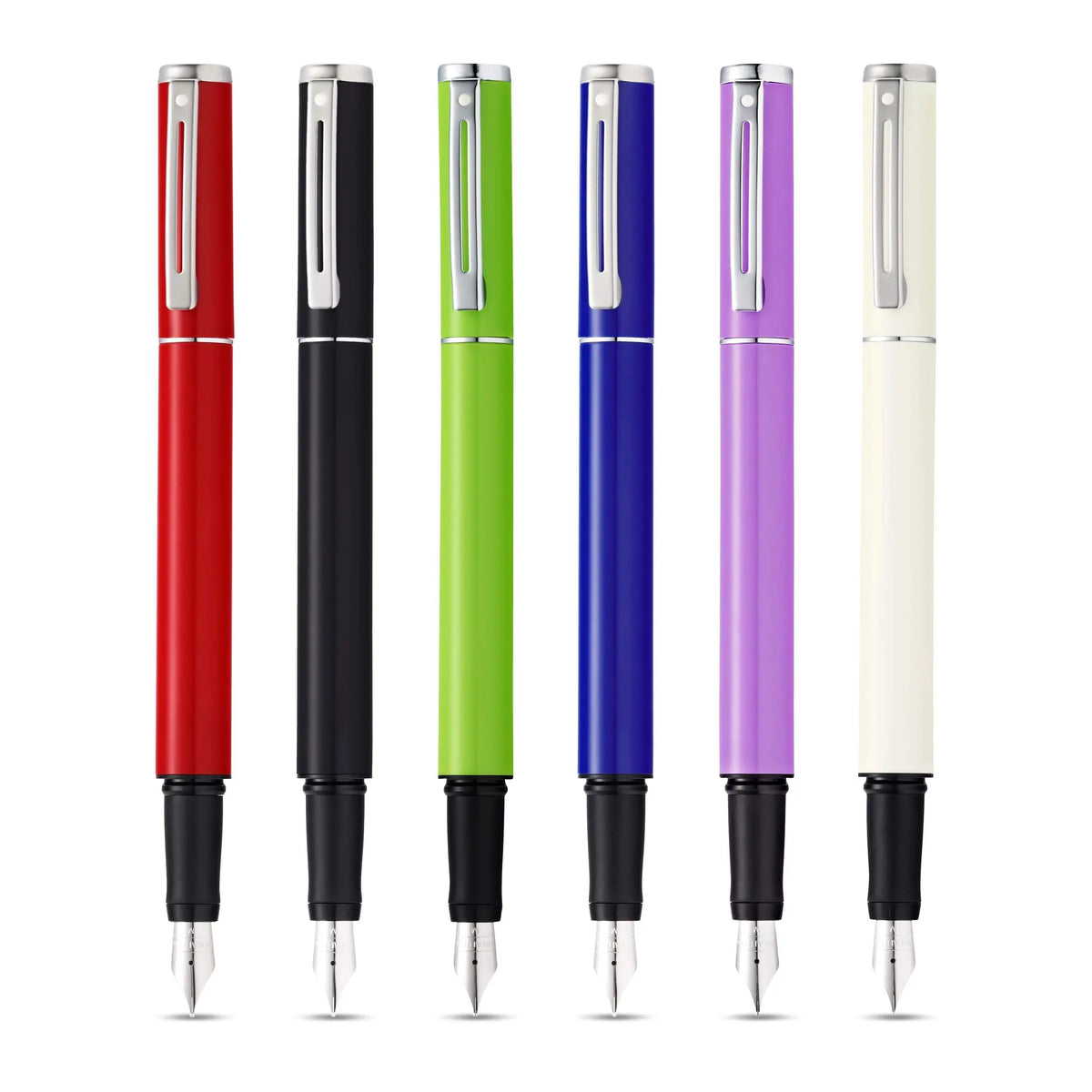 Sheaffer Pop Fountain Pen with Chrome Trim and Medium Nib in Gift Box cross
