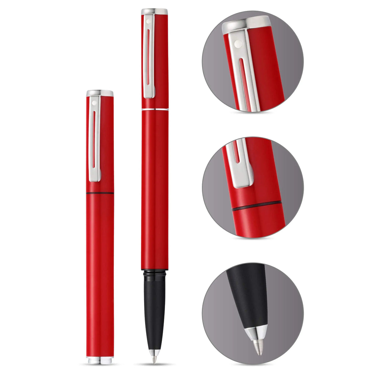 Sheaffer Pop Fountain Pen with Chrome Trim and Medium Nib in Gift Box cross