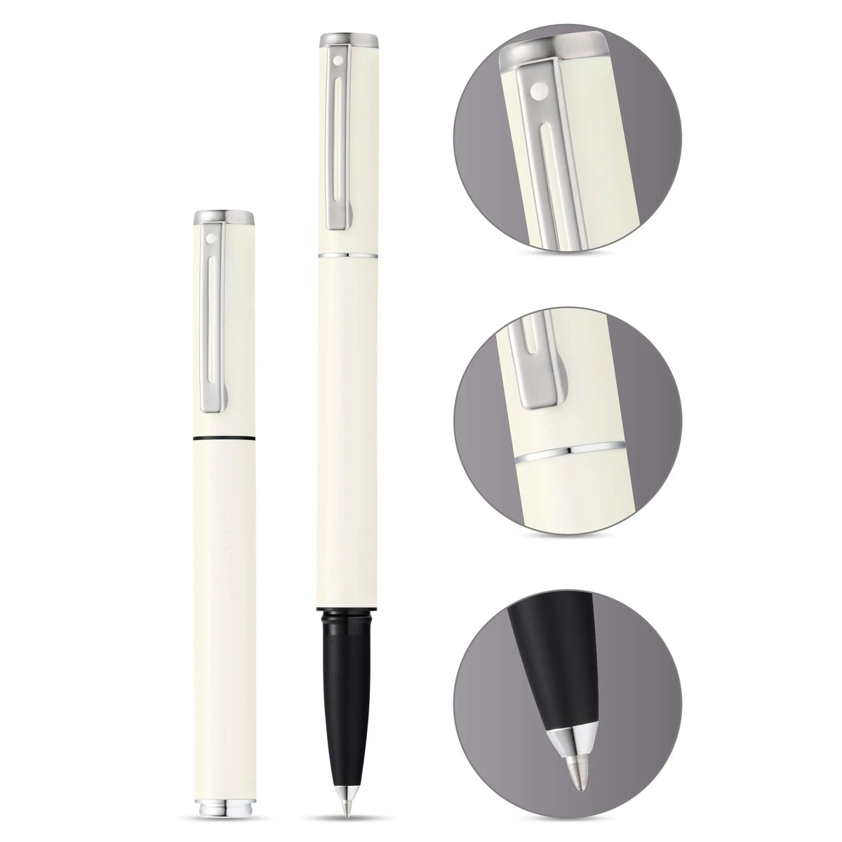 Sheaffer Pop Fountain Pen with Chrome Trim and Medium Nib in Gift Box cross