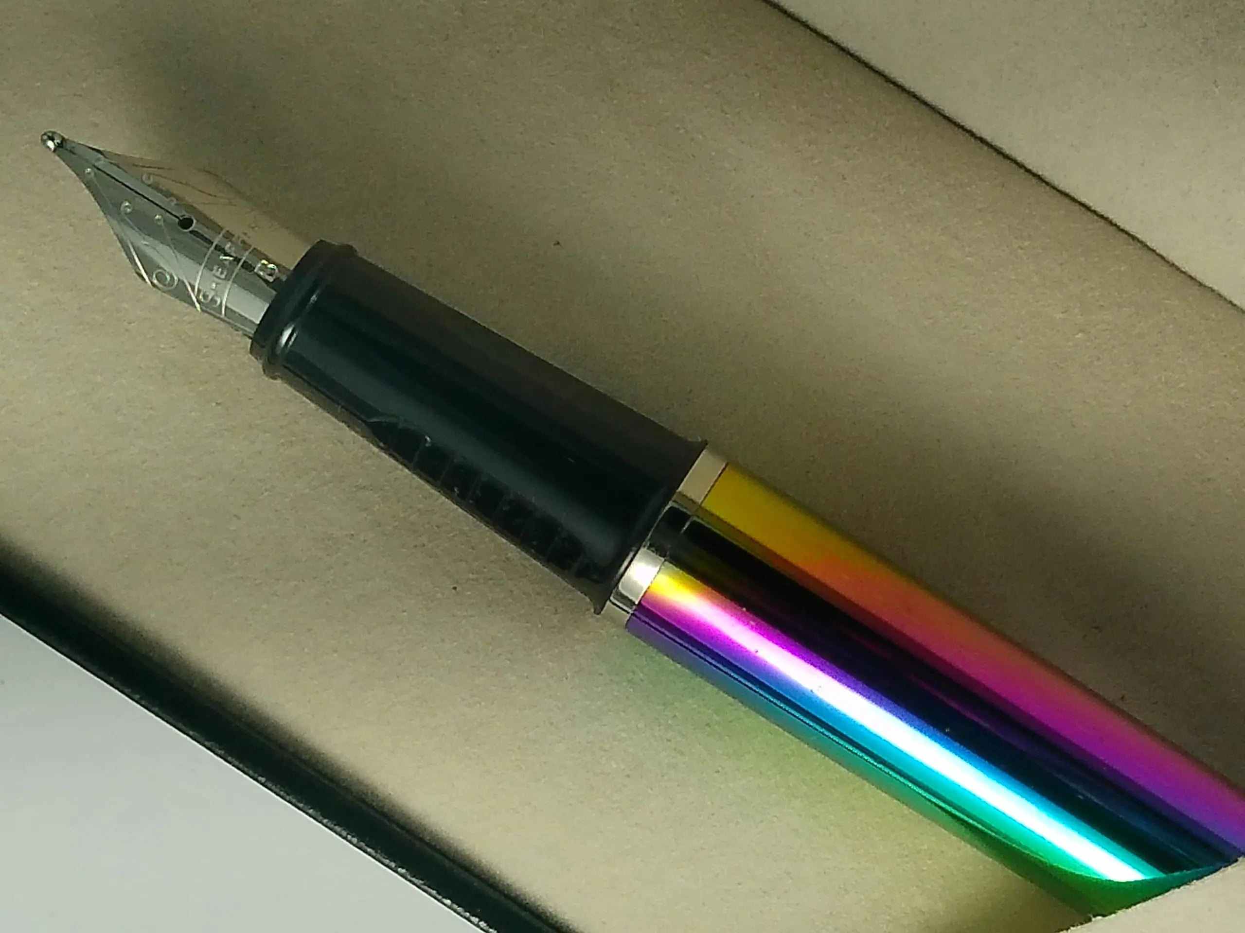 Sheaffer Prelude 9131 Fountain Pen, Titanium Oxide Rainbow Plasma Finish, Nickel Appointments, Made in USA Sheaffer
