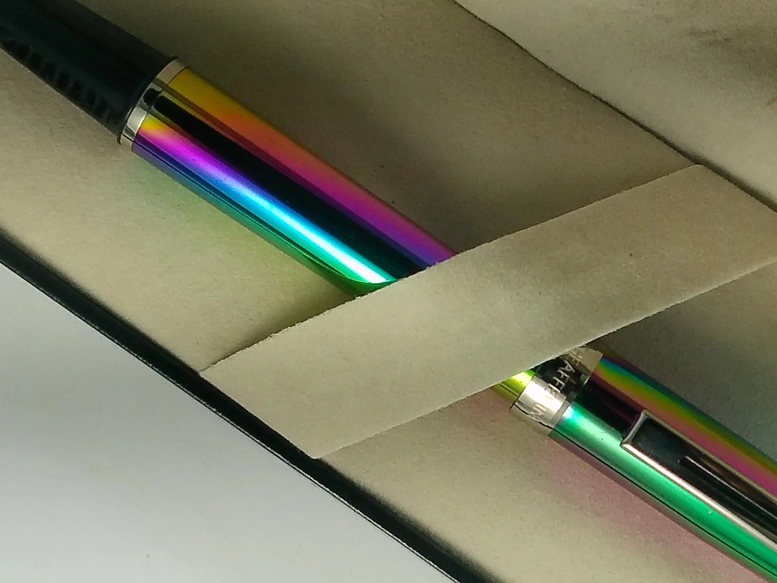 Sheaffer Prelude 9131 Fountain Pen, Titanium Oxide Rainbow Plasma Finish, Nickel Appointments, Made in USA Sheaffer