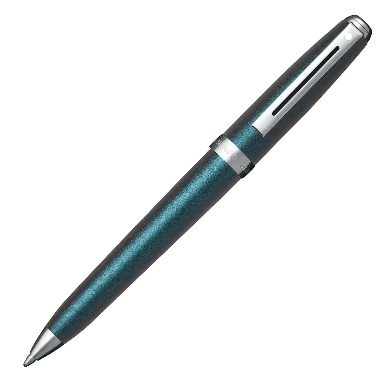 Sheaffer Prelude Chameleon Electric Blue Nickel Trim Ballpoint Pen Sheaffer