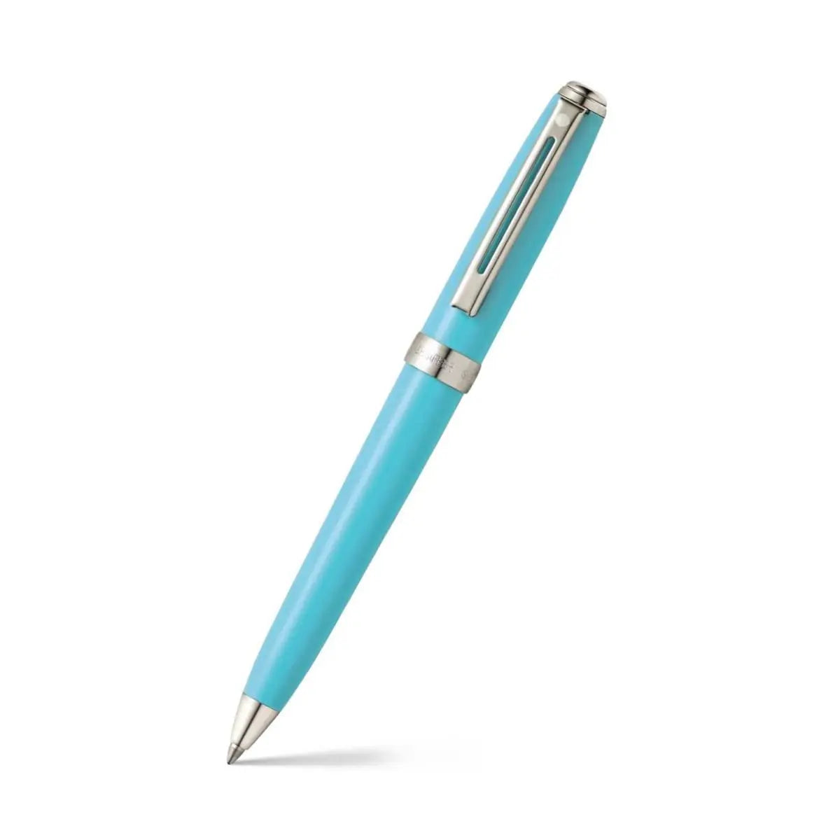 Sheaffer Prelude Mini Ballpoint Pen, Gloss Turquoise Featuring Nickel Plate Trim (E2980651) Sheaffer