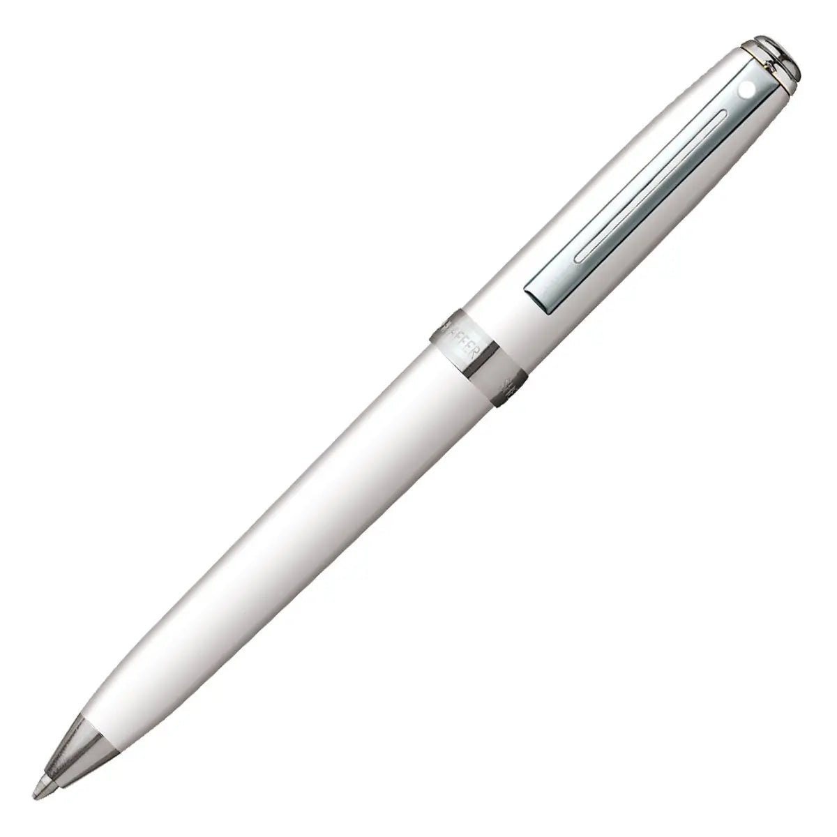 Sheaffer Prelude Mini Ballpoint Pen, Gloss White Featuring Nickel Plate Trim (E2980551) Sheaffer