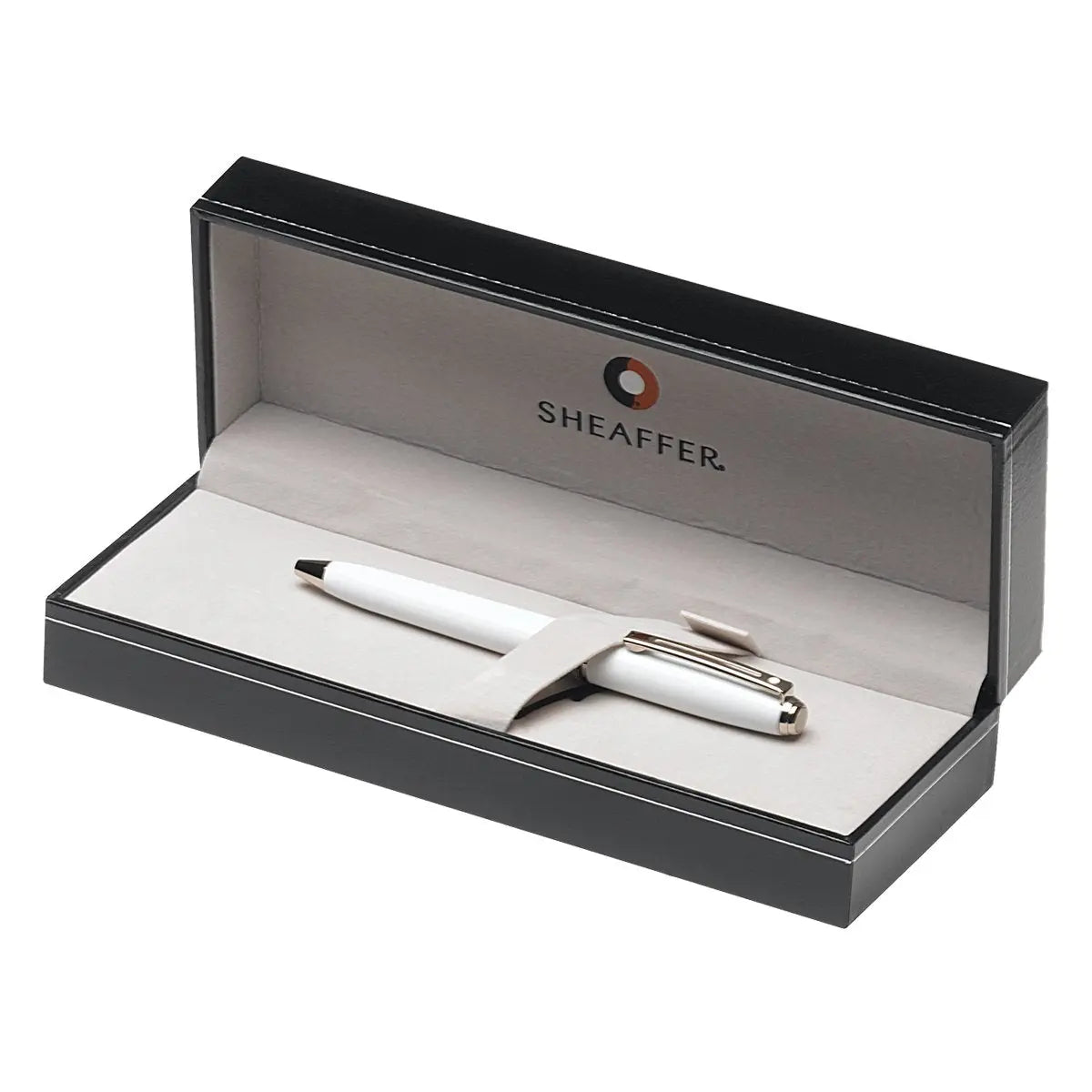 Sheaffer Prelude Mini Ballpoint Pen, Gloss White Featuring Nickel Plate Trim (E2980551) Sheaffer