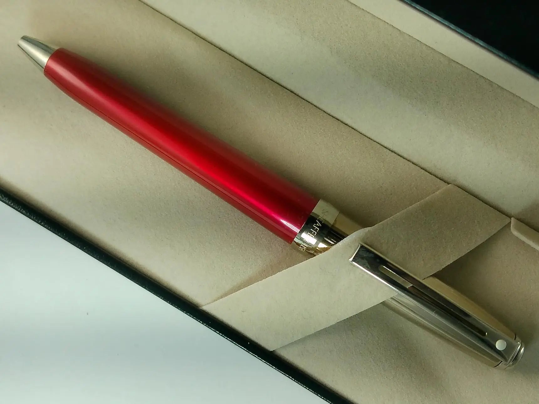 Sheaffer Prelude Signature Sapphire Red Barrel and Palladium Cap Ballpoint Pen Sheaffer