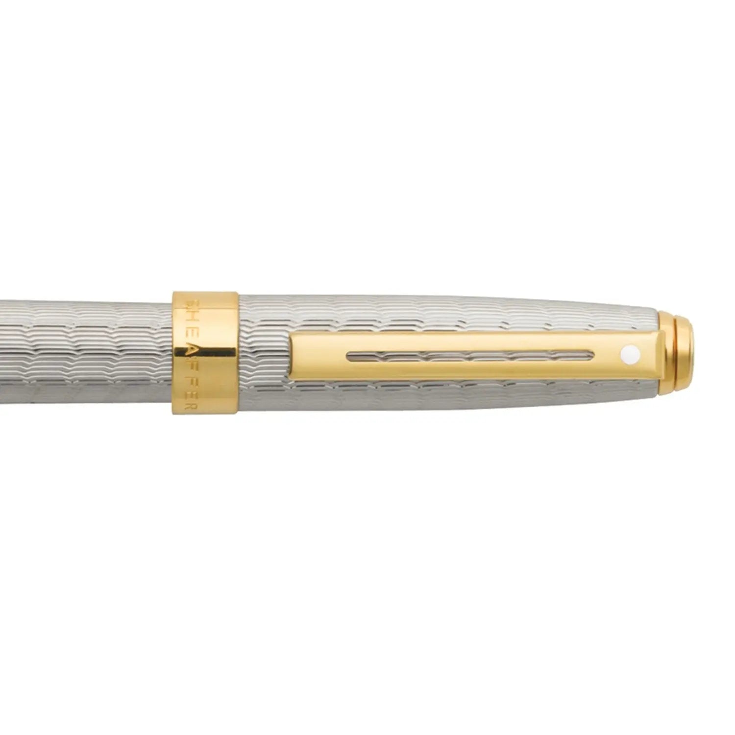 Sheaffer Prelude Signature Silver plate with Engraved Snakeskin Pattern and 22K Gold Plate Trim Fountain Pen (9170-0) - crosspenmall.com