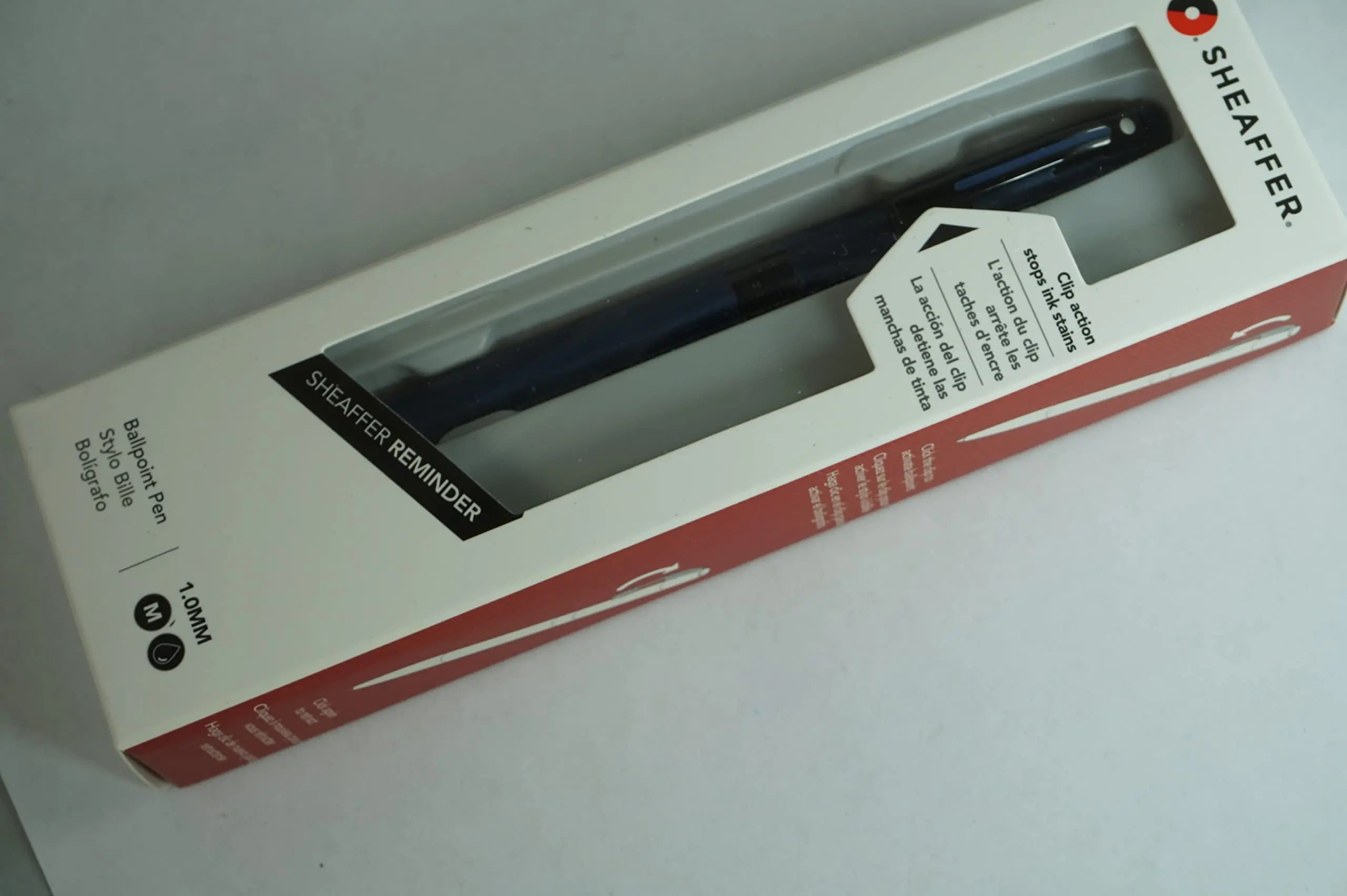 Sheaffer Reminder Slim, sleek silhouette, Innovative clickable clip Matte Blue Lacquer Ballpoint Pen Sheaffer