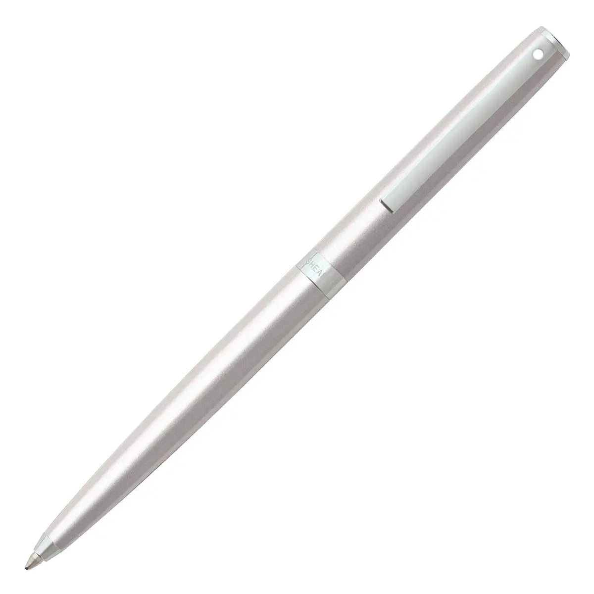 Sheaffer Sagaris Ballpoint Pen, Metallic Silver, Chrome Trim (E2947751) - crosspenmall.com