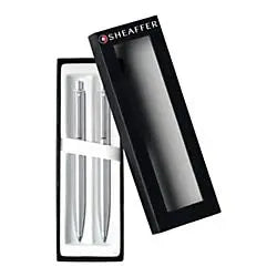 Sheaffer Sentinel Ballpoint Pen and Mechanical Pencil Set, Chrome Barrel - crosspenmall.com