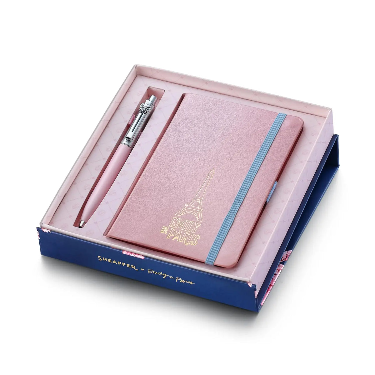 Sheaffer Sentinel Emily in Paris E321 Ballpoint Pen, Chrome-Plated Trims, Bow-Shaped Clip cross